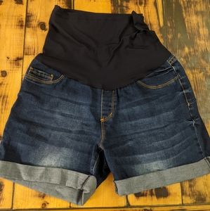2 pairs of MATERNITY jean shorts
